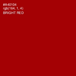 #A40104 - Bright Red Color Image